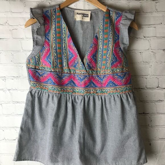 Savannah Jane Large Morgan Floral Top Small - Picture 2 of 6